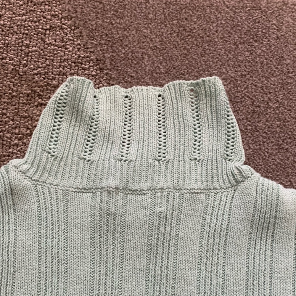 Classic Elements Mint Colored Button Front Sweater - image 6